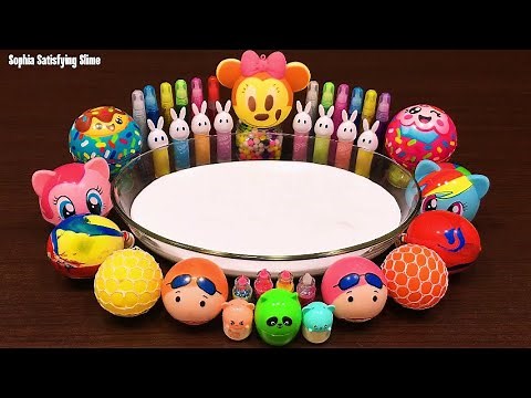 Sophia's FLUFFIEST Slime Creations Made with RANDOM Mix-Ins!