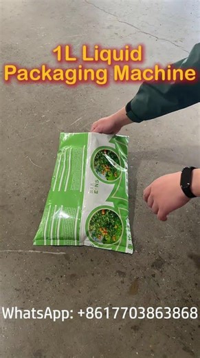 Automatic 1kg Liquid Packing Machine Working Process