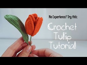 How to Crochet a Tulip | Easy Crochet Flower Tutorial 🌷