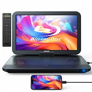 17.5" Portable Blu-Ray DVD Player 15.4" HD Screen 1920x1080 Dolby Sync TV USB SD  | eBay UK