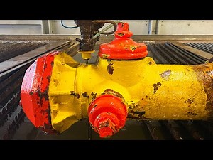 76K views · 292 reactions | Cutting a hydrant in 2 with a 60,000 psi water jet  #diy #restoration #metalworking | Waterjet Channel | Facebook