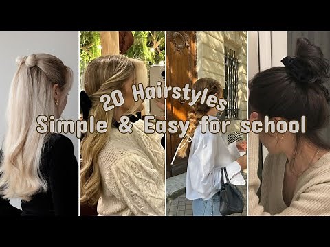 20 Simple and Cute Hairstyles for School ❤︎ II Back to School~