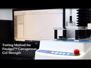Testing method for Foodgel™ Carrageenan Gel strength