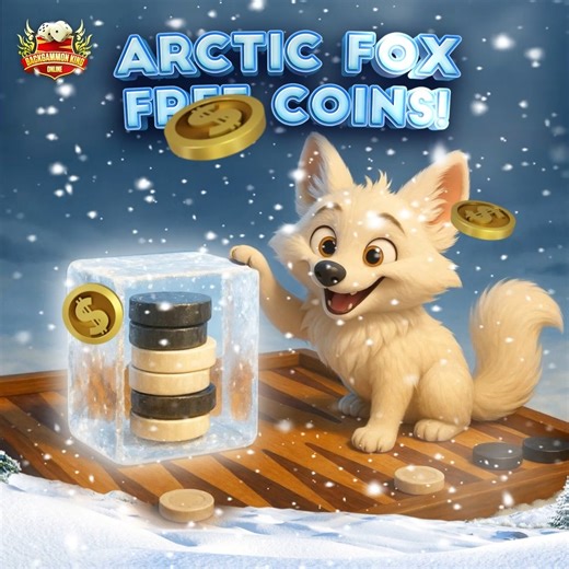 A clever little snow fox just played the coldest prank in the North… He froze a pile of Backgammon coins inside a perfect block of ice - and then left it right on the board. 🧊💰 He thinks no explorer will break it. Prove him wrong. 😉 👉 Tap to melt the ice and claim your FREE Arctic Coins here > https://www.bgkingonline.com/social/r_c03f0fb27d | Backgammon King Online