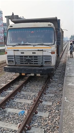 On Railway Duty Truck On Train track