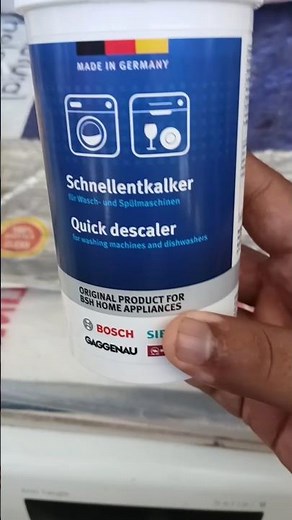 Bosch Washing machine Descaler #bosch #washingmachine #descaling How to Descaler washing machine