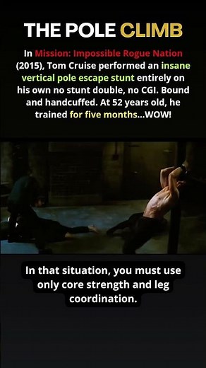 52-Year-Old Tom Cruise Climbed a Pole With No Double.