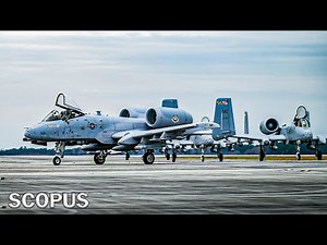 The powerful A-10C Thunderbolt II aircraft in action