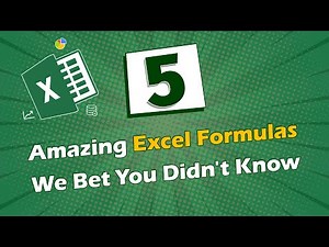 5 Amazing Excel Formulas We Bet You did not Know | Advance Excel | Excel Tips