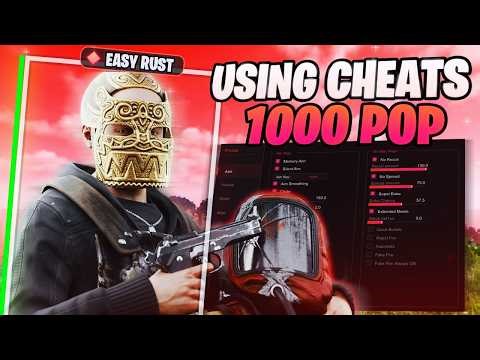 I Used RUST CHEATS to DESTROY 1000 POP SERVER... (INSANE)