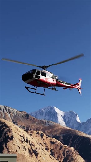 H125 landing at the Annapurna Base Camp #shorts #aviation #helicopter