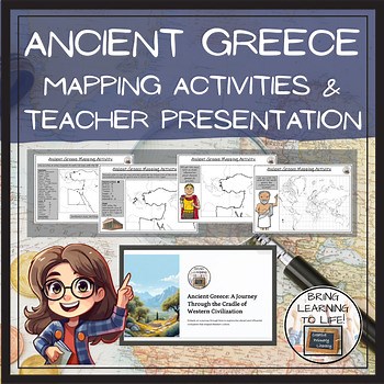 Ancient Greece Map Activity & Teaching Presentation