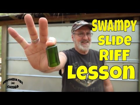 Cigar Box Guitar - Swampy Slide Riff Lesson