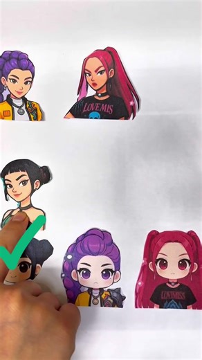 Rumi vs Rumi Cartoony #puzzle #trend #art #rujinu #zoey #mira #aesthetic #anime #brick #characters