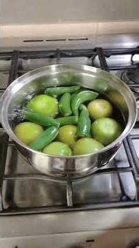 Directo al grano: "Salsa verde casera en menos de 1 minuto"🌶️