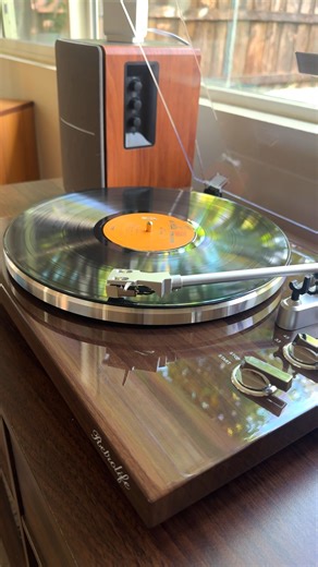 Elevate your jam session with a sleek record player! 🎵 https://bit.ly/47JX02q | Blossom