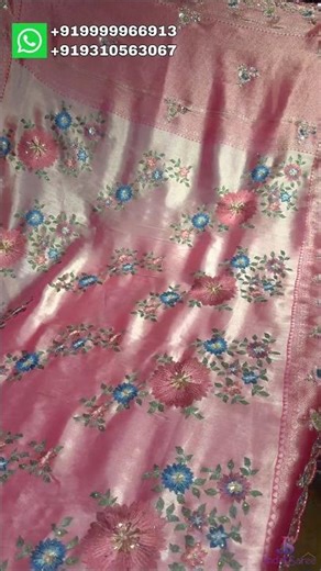 Designer Girlish Saree | Heavy Embroidery & Handwork | Cutwork Only At Jindal Saree