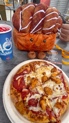 🍯🍗🍕 Sweet Spicy Cheesy = PERFECTION! We couldn’t resist trying the Hot Honey Chicken Pizza at Dollywood’s Harvest Festival, and wow… this one’s a game-changer. 🔥🍯 The crispy chicken, drizzle of hot honey, and melty cheese bring the ultimate fall flavor combo. 🍂 Would you take a bite of this sweet & spicy slice? 👇 #DollywoodHarvestFestival #PumpkinLuminights #DollywoodEats #HotHoneyChickenPizza #SweetAndSpicy #SmokyMountainLife #DollywoodFoodie #FallFlavors #DollywoodAdventures #TasteOfDol