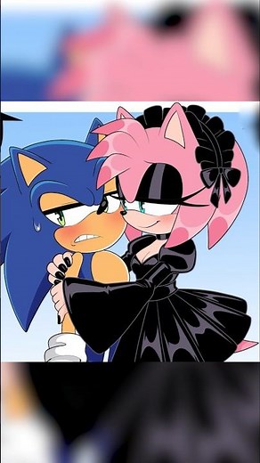 Sonic Meets Amy Blackrose For the first time #sonamy