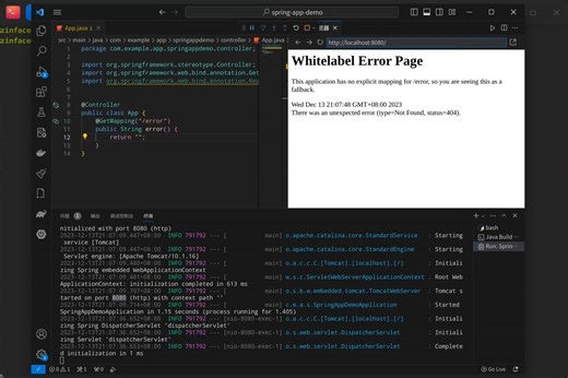 (07:59) VSCode 与 SpringBoot 开发基本演示