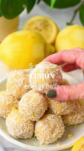 1.5M views · 4.9K reactions | Lemon Energy Balls (4g Protein) RECIPE IN COMMENT | The Conscious Plant Kitchen | Facebook