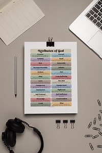 PRINTABLE Attributes of God Poster | Christian Bible Study Tool Resource - Etsy