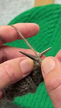 Die linke Masche stricken