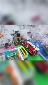 LEGO City Destroyed: Explosion, Earthquake & Tsunami Chaos! #shorts