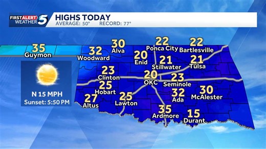 When will Oklahoma thaw out following the winter storm and Arctic blast?
