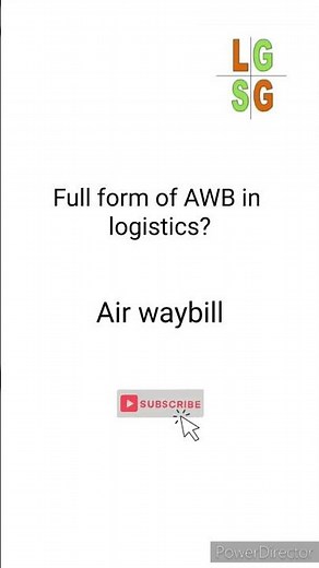 Full form of AWB in logistics? #shorts #logistics #supplychain #shipping #logisticsgyanbysanjaygauda