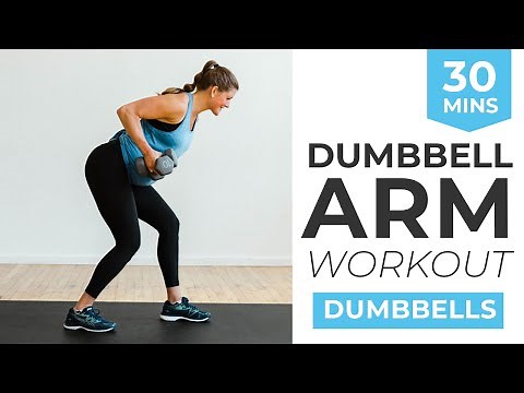 30-Minute Dumbbell Arm Workout | Sculpted Arms At Home (Prenatal Workout)