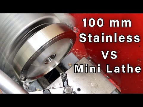 Making a Stainless Yarn Stand | Turning 100mm Stainless on Mini Lathe