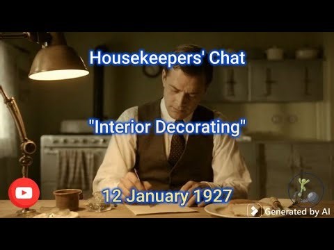 01-12-1927 - Housekeepers' Chat - Interior Decorating