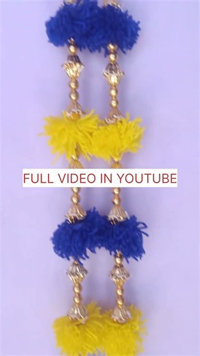 EASY HANDMADE WOOL BEADS TORAN MAKING