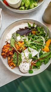 Here’s an idea for your breakfast this week! Our Moroccan Corn Fritters 🌽 golden fritters of corn and carrot, poached eggs (2) moroccan-spiced tomato chutney, labneh, orange and fennel salad | DMC Bakery