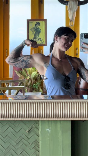 Bigger muscles than half the guys out there 🫠🙃😘🤣🎣 #gymgirl #solotravel #gym