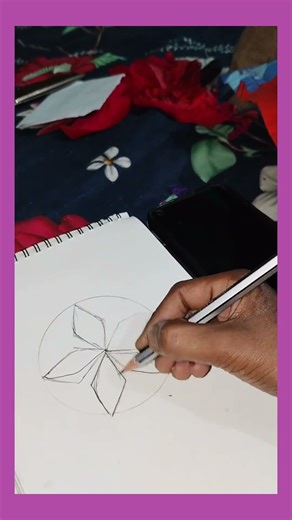 best way to draw flower