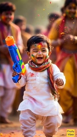 Holi Baby Dance-Off: Prepare for MAXIMUM Cuteness! 🌈👶😂