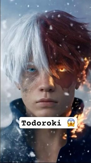 Todoroki unleashes both fire and ice! #MyHeroAcademia #AnimeShorts