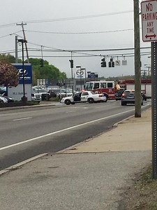 New London Firefighters On Scene at Car Accident