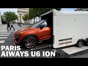 Aiways U6 ION at PARIS 2022 - The future car in the street