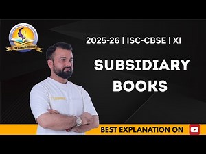 Subsidiary Books Class 11 Accounts | Full Chapter Explained | Theclub100mindset