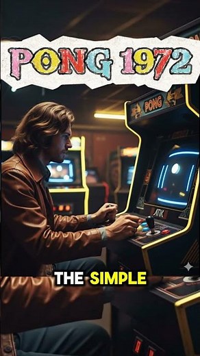 Pong 1972 The First Video Game That Started It All #FirstVideoGame #GamingHistory #Atari #VideoGames