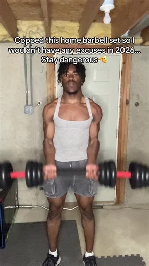 Home workouts>>> #fitness #relife #barbell