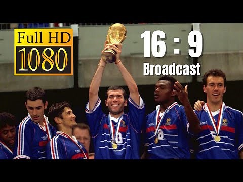 World Cup 1998 final // France - Brazil // FHD 16:9 NHK widescreen Highlights