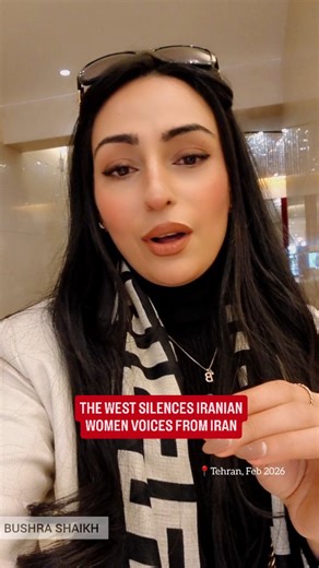 Iranian women inside Iran told me the West talks over them, not to them. They tell me Iran isn't chasing Western hyper-liberalism. They've seen how that world turned out and want a society rooted in their own values and identity, not someone else's cultural vanity. | Bushra Shaikh