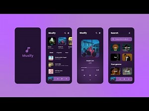 Musify - Music App UI/UX Design 🎵🎧 - Download Free UI Kit