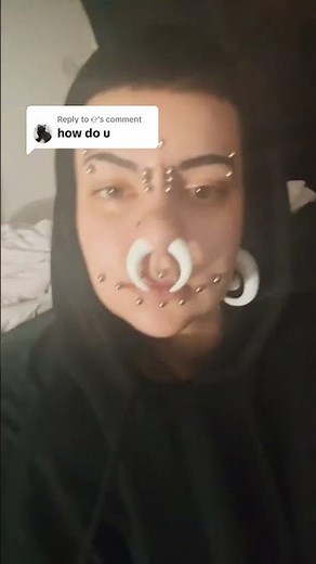 Septum strech Big ring #septumpiercing #nosepeircing #makeup