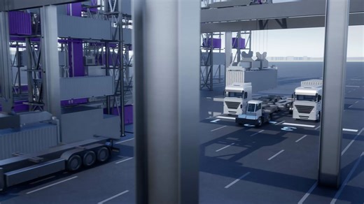 Boxbay集装箱仓储物流集成系统3D动画