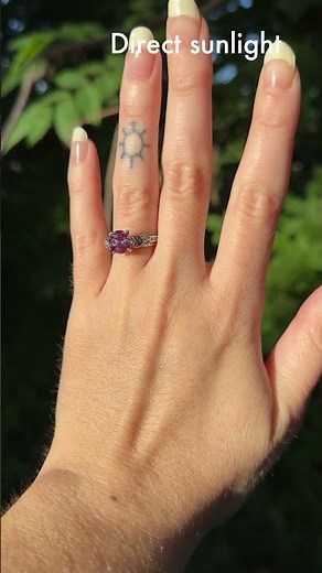Alexandrite Ring in Various Lighting